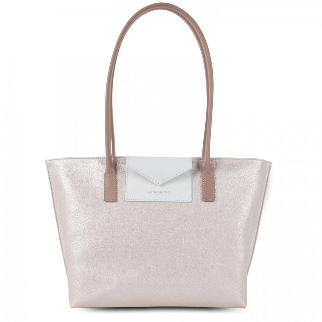 Sac cabas Lancaster 517-29 - Sac cabas Lancaster 517-29 - Nacré/Blanc/Nude Melisac -Reims