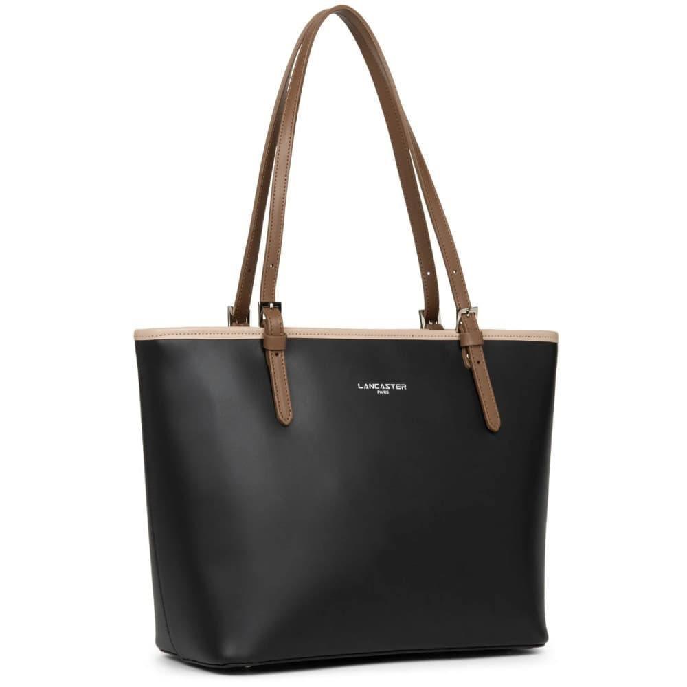 Sac Cabas Lancaster Smooth 437-07 - Sac Cabas Lancaster Smooth 437-07 - Noir Melisac -Reims