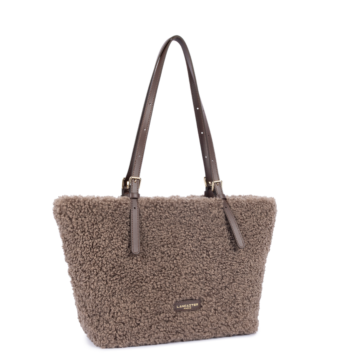 Sac Cabas en moumoute marron Lancaster 518-092
