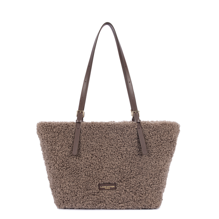 Sac Cabas en moumoute marron Lancaster 518-092