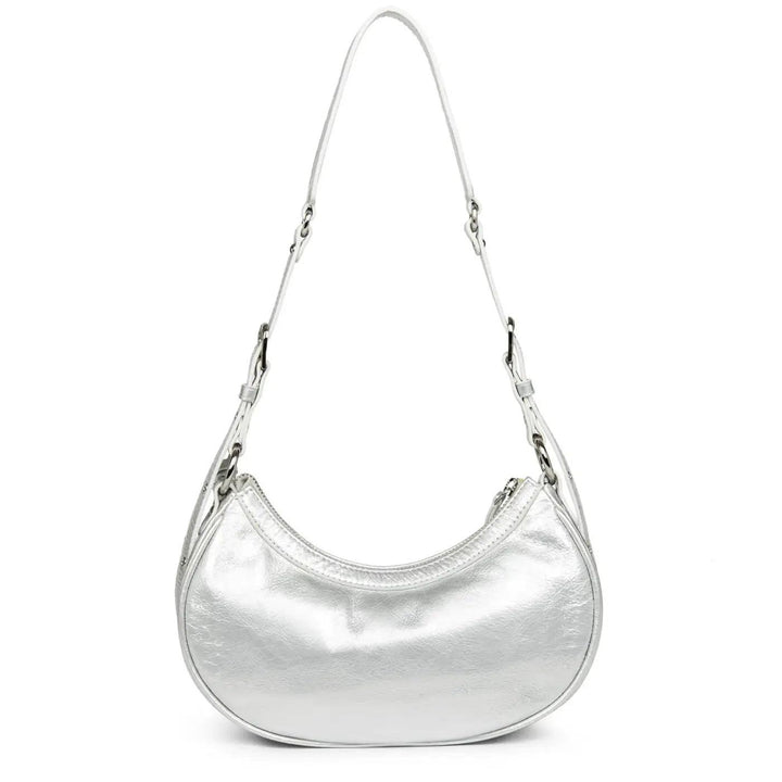 Sac Demi lune Lancaster Rétro & Glam 577-19 - Sac Demi lune Lancaster Rétro & Glam 577-19 - Blanc Nacré Melisac -Reims