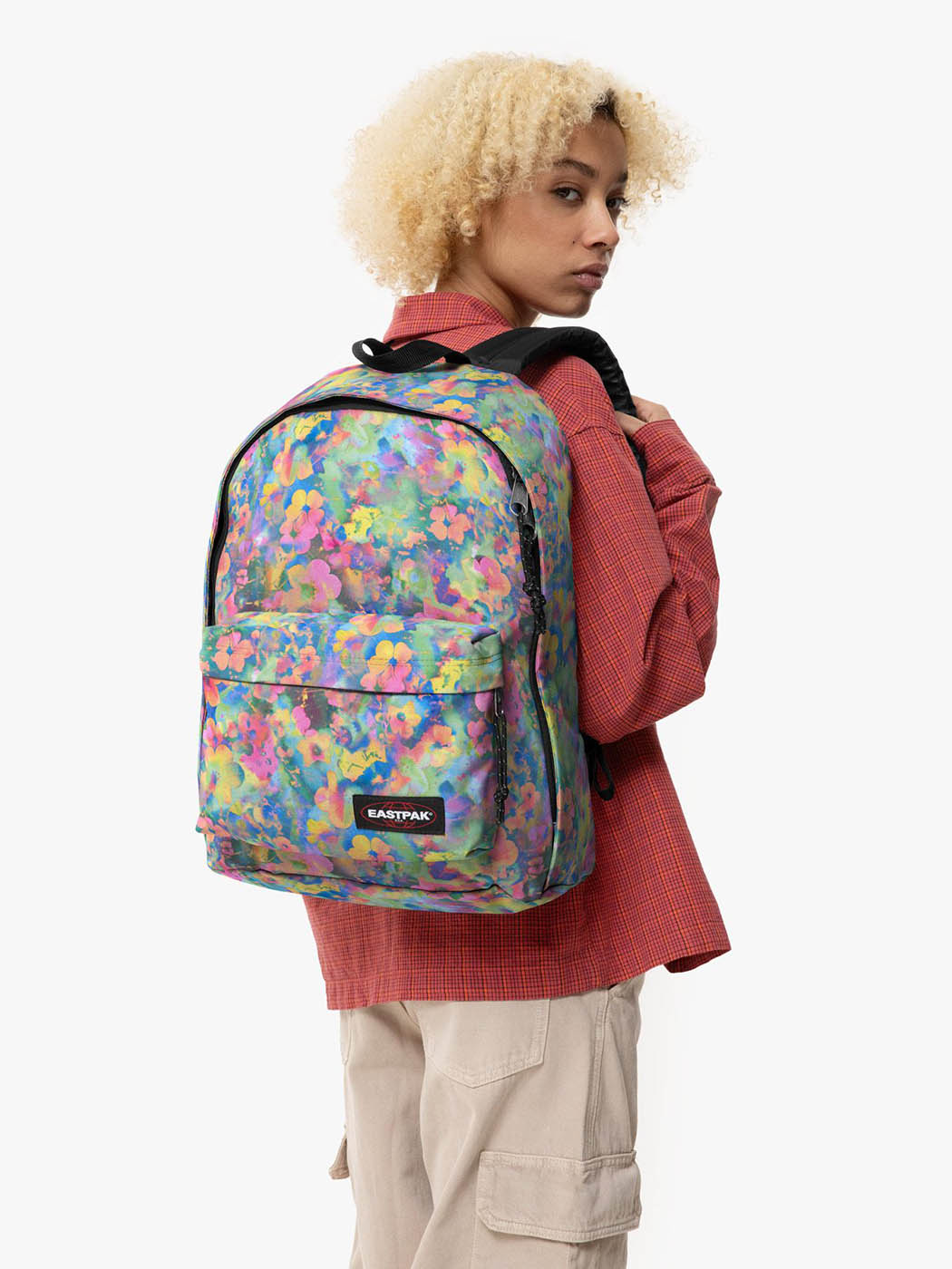 Sac à dos scolaire Eastpak fleuri Flower Blur Mix out of office