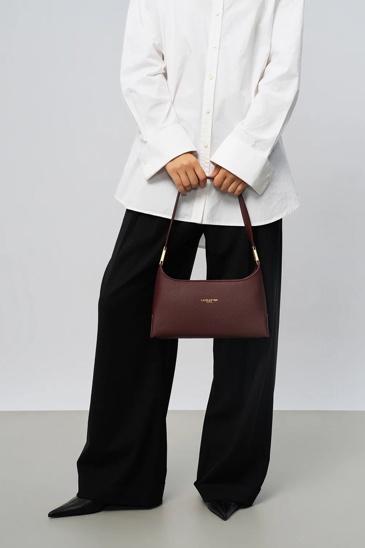 Sac à main en cuir bordeaux Lancaster Lychee Ace 422-039 