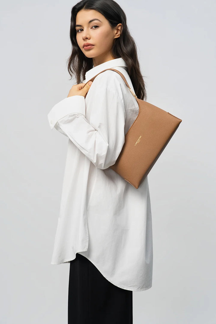 Sac à main en cuir marron Lancaster Lychee Ace 422-039 
