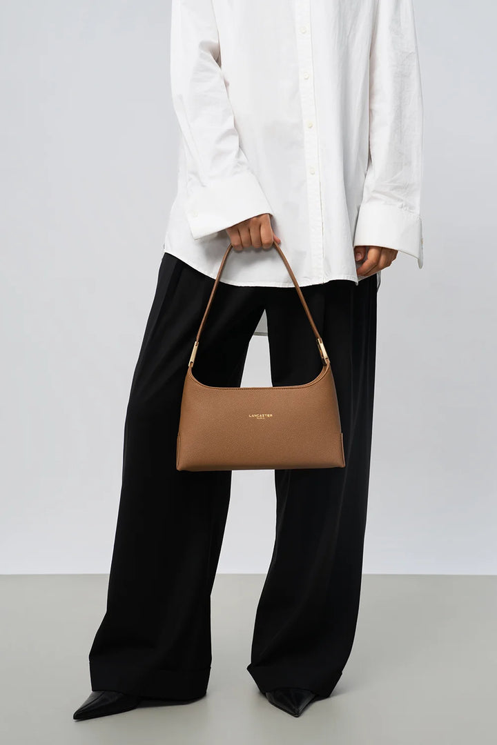 Sac à main en cuir marron Lancaster Lychee Ace 422-039 