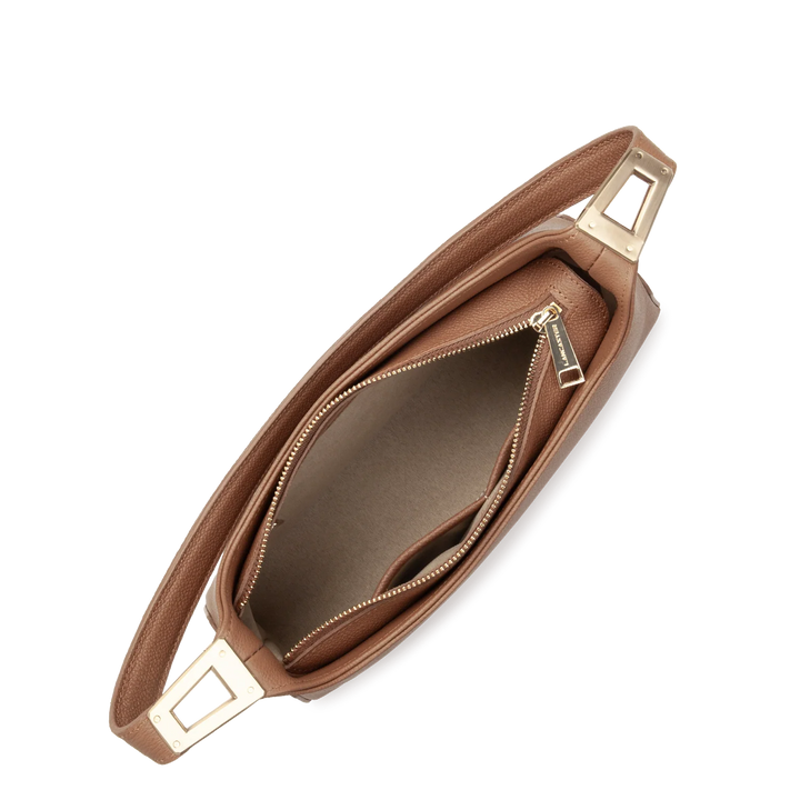 Sac à main en cuir marron Lancaster Lychee Ace 422-039 