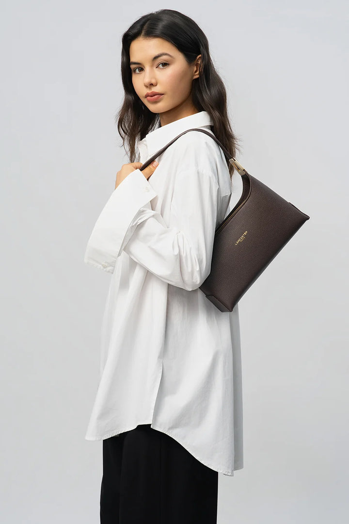 Sac à main en cuir marron Lancaster Lychee Ace 422-039 