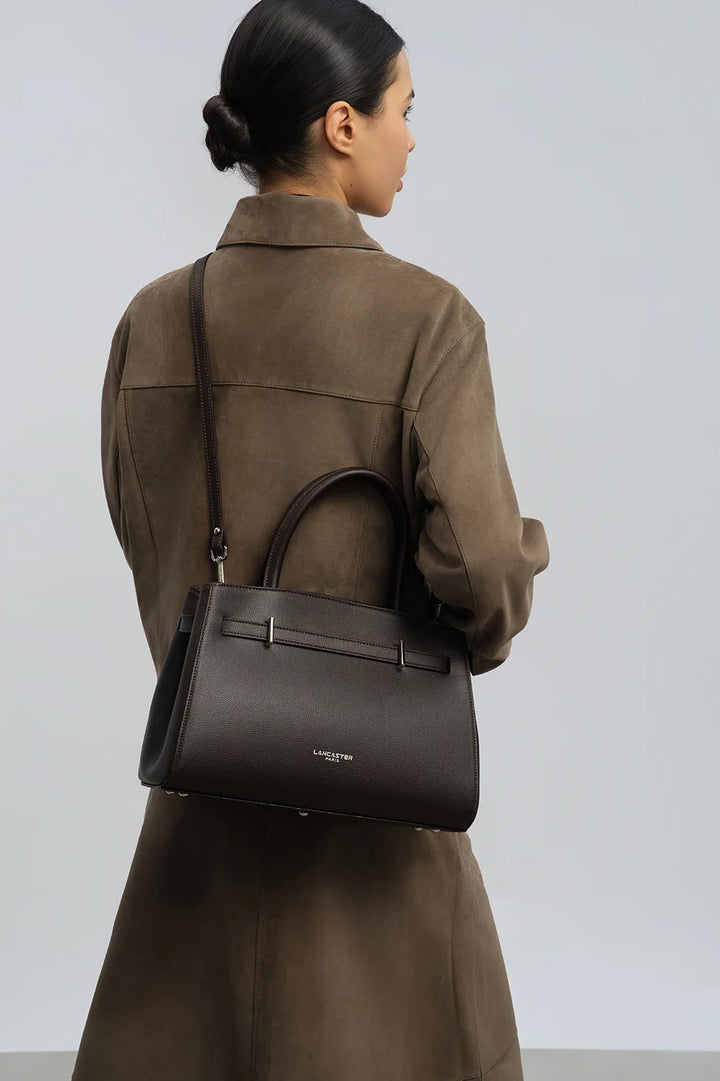Sac à main en cuir noir Lancaster Sierra FR 433-011 pour femmes