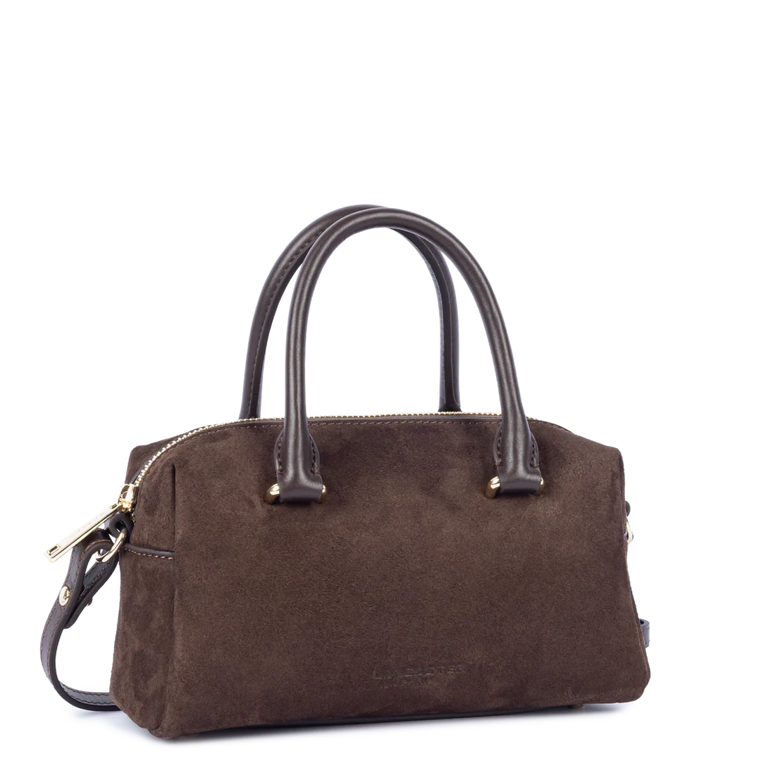 Sac à main Suede Cube en velours camel Lancaster 530-52