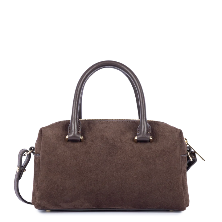 Sac à main Suede Cube en velours camel Lancaster 530-52