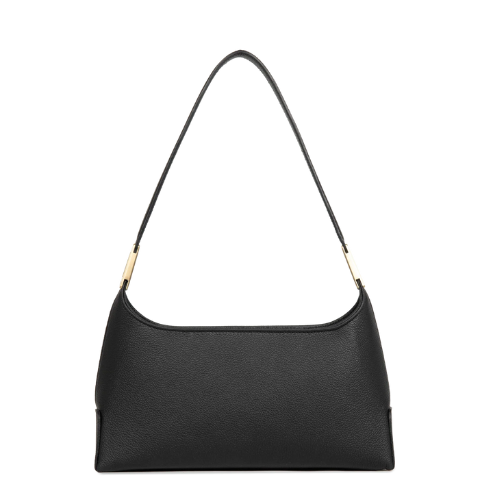 Sac à main en cuir noir Lancaster Lychee Ace 422-039 