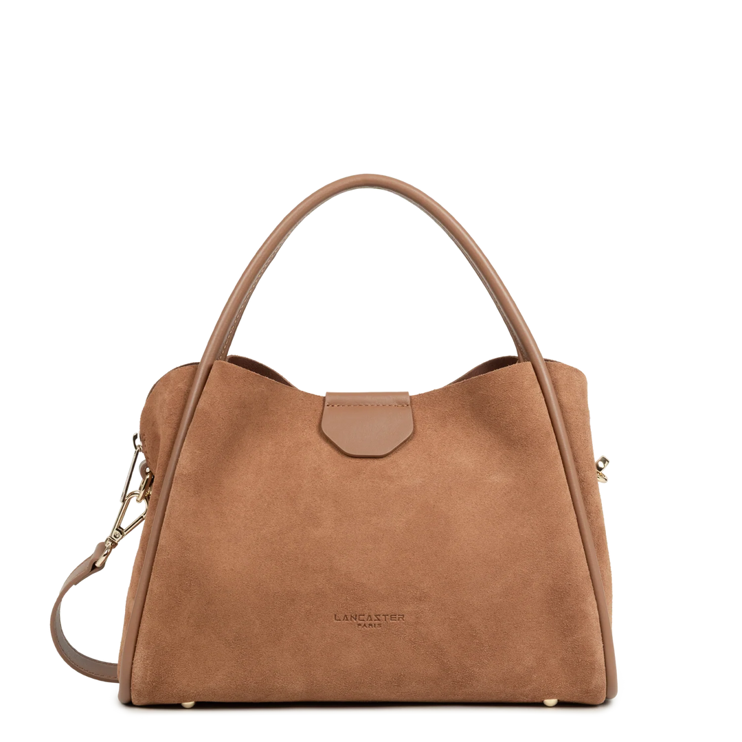 Sac à main en suède marron Lancaster Ida 470-101
