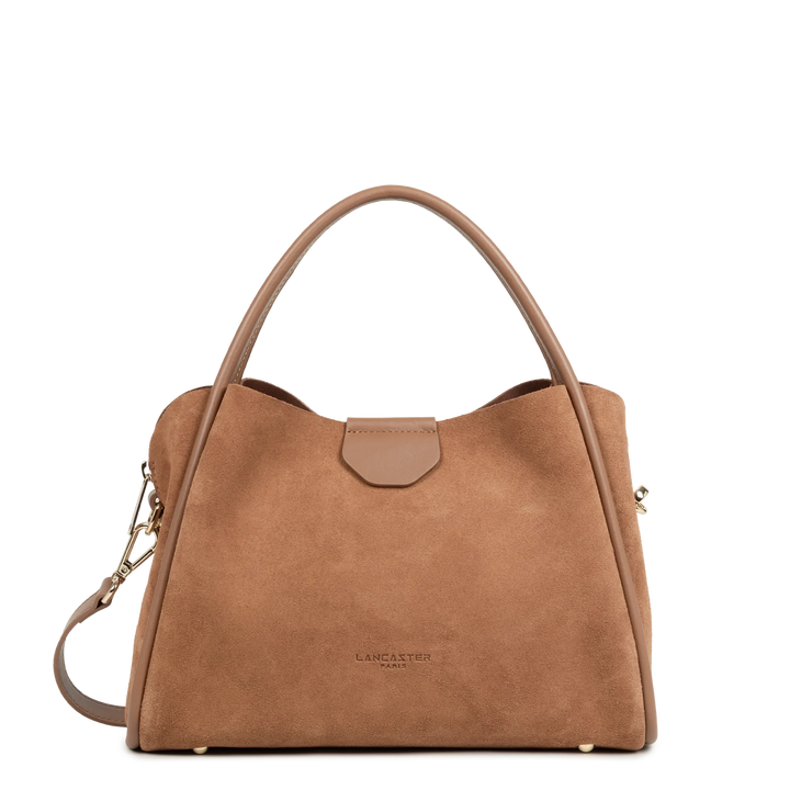 Sac à main en suède marron Lancaster Ida 470-101