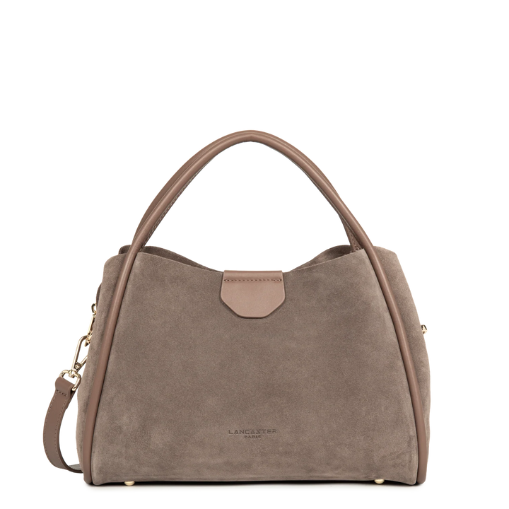 Sac à main en suède taupe Lancaster Ida 470-101