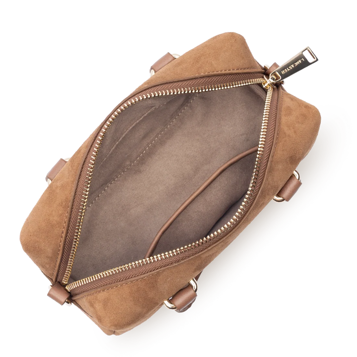 Sac à main Suede Cube en velours camel Lancaster 530-52