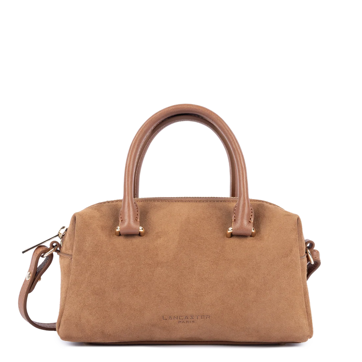 Sac à main Suede Cube en velours camel Lancaster 530-52