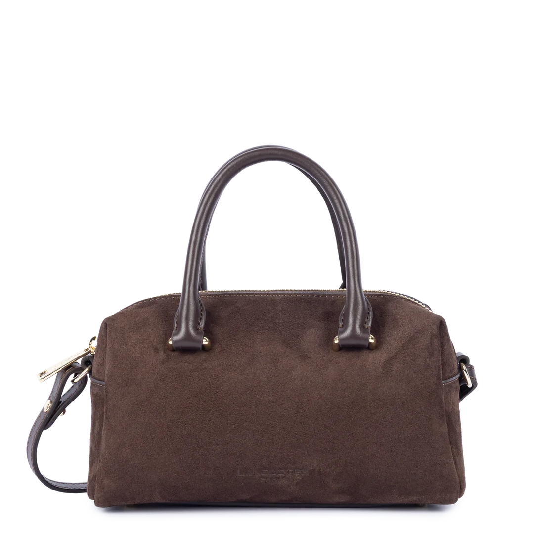 Sac à main Suede Cube en velours camel Lancaster 530-52