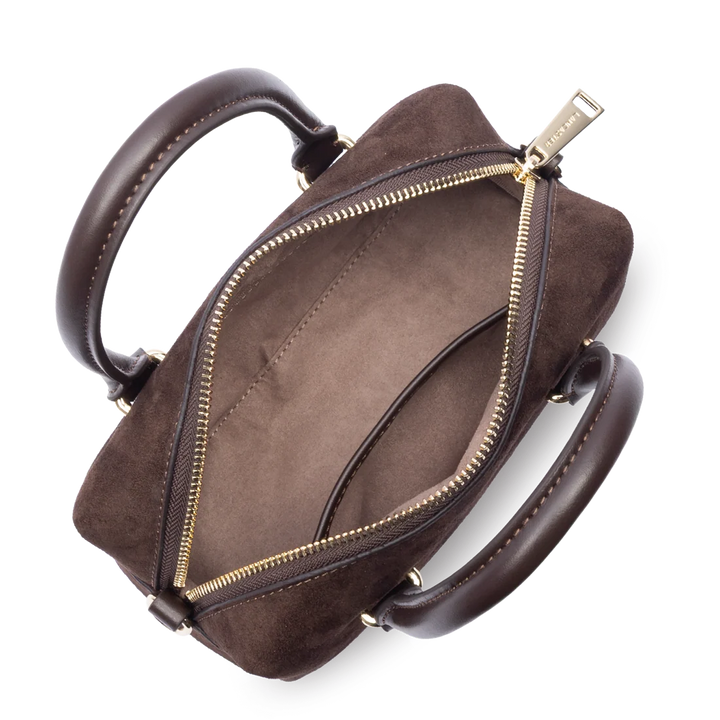 Sac à main Suede Cube en velours camel Lancaster 530-52