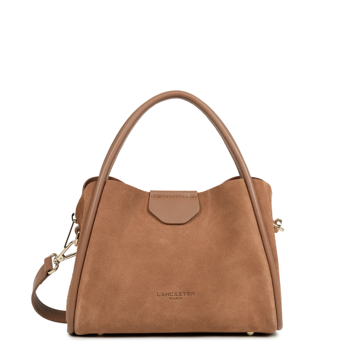 Petit sac à main en suède marron Lancaster 470-100