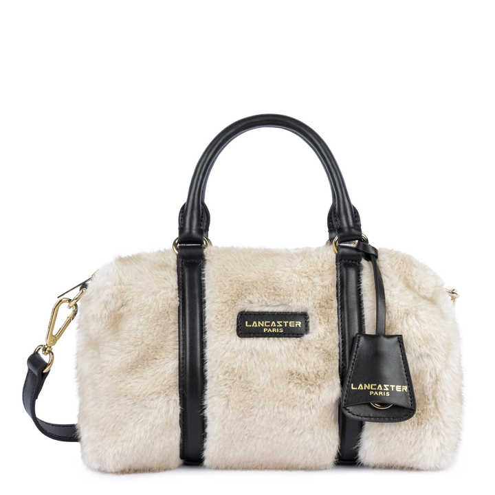 Sac polochon à fourrure blanc Lancaster 518-086