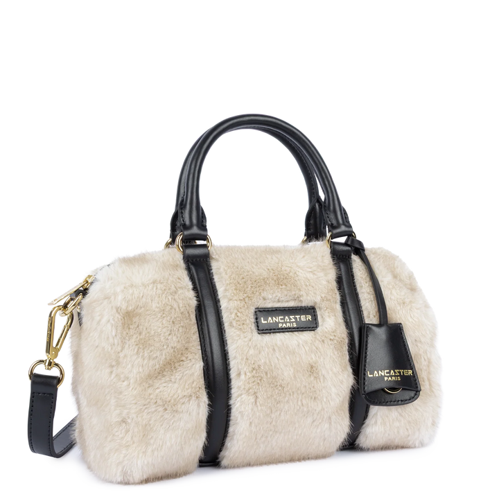 Sac polochon à fourrure blanc Lancaster 518-086