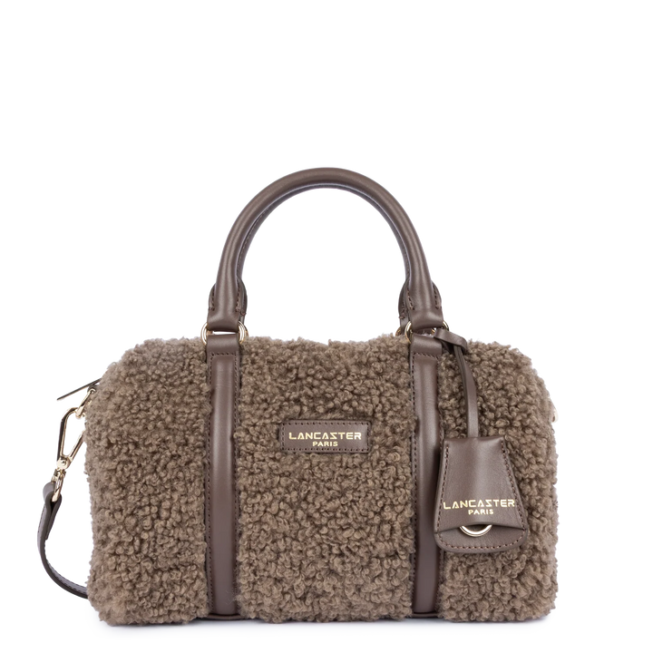 Sac polochon à moumoute marron Lancaster 518-086