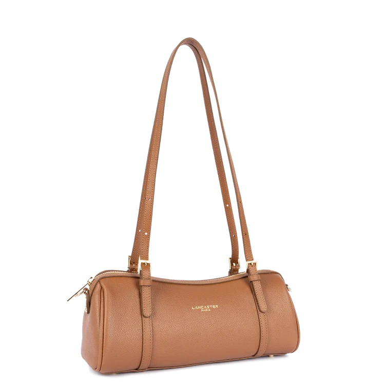Sac rectangle long en cuir camel Milano Ana Lancaster 547-113
