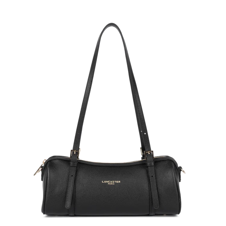 Sac rectangle long en cuir noir Milano Ana Lancaster 547-113