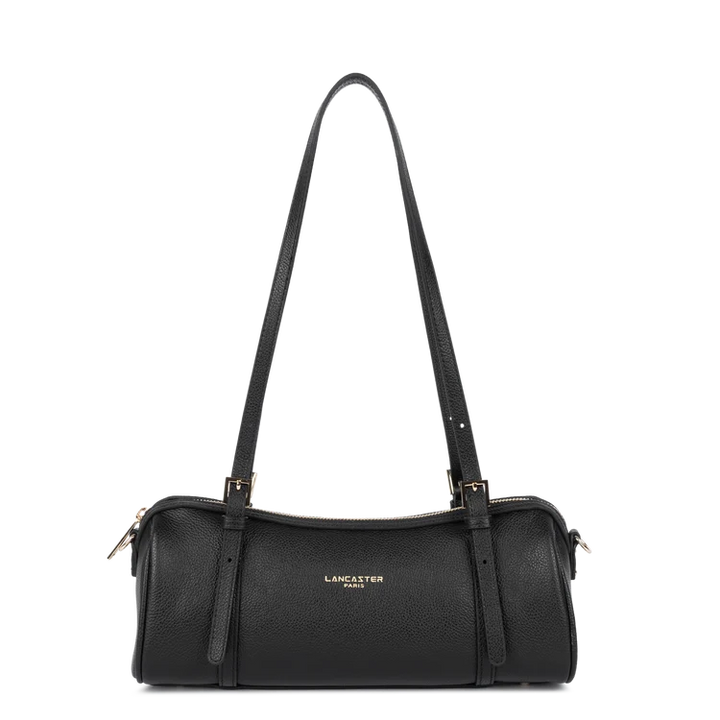 Sac rectangle long en cuir noir Milano Ana Lancaster 547-113
