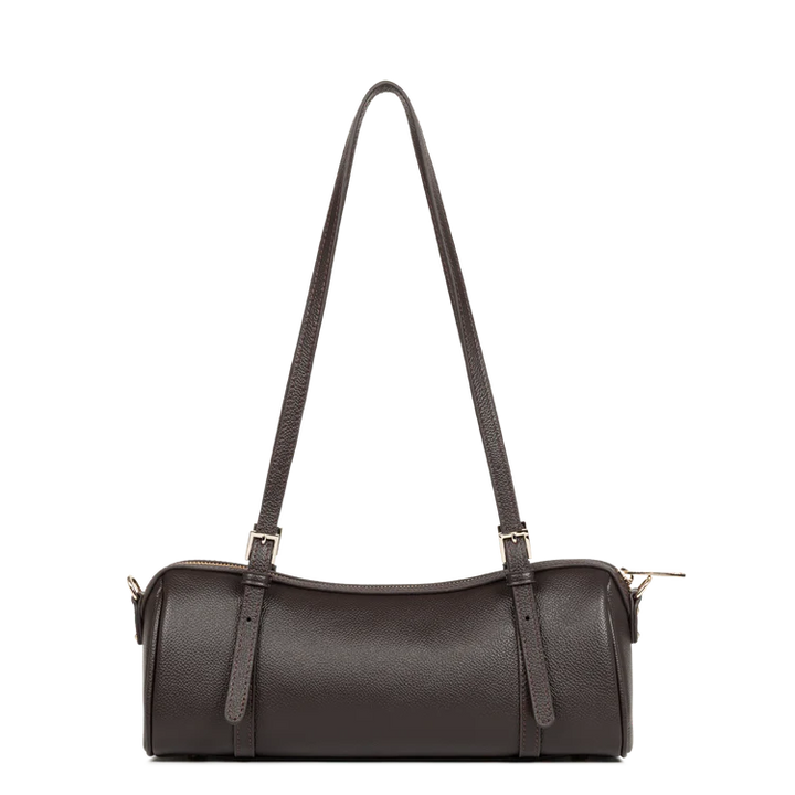 Sac rectangle long en cuir marron Milano Ana Lancaster 547-113
