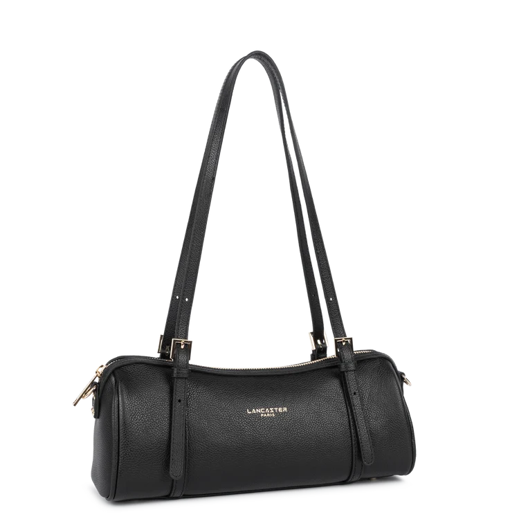 Sac rectangle long en cuir noir Milano Ana Lancaster 547-113