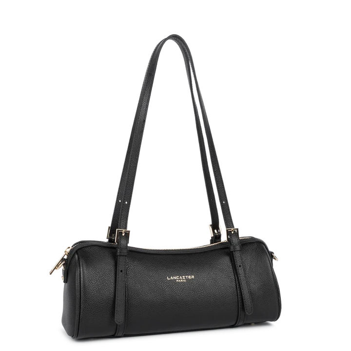 Sac rectangle long en cuir noir Milano Ana Lancaster 547-113