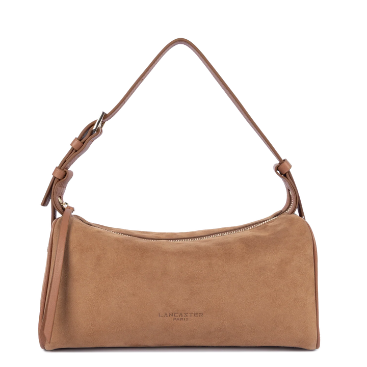 Sac rectangle Suede en velours camel Lancaster 530-55