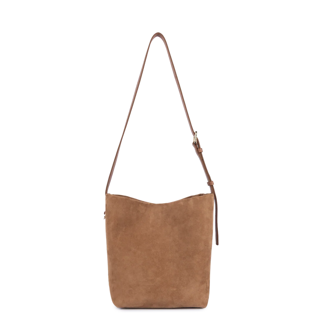Sac seau Suede en velours camel Lancaster 530-56