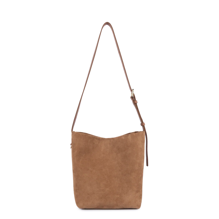 Sac seau Suede en velours camel Lancaster 530-56