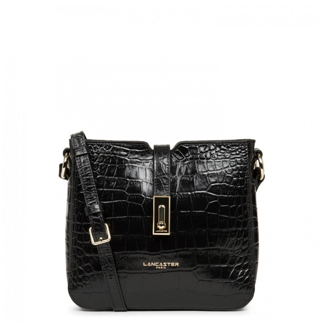 Sac Trotteur Lancaster Exotic Croco 524-48 - Sac Trotteur Lancaster Exotic Croco 524-48 - Noir Melisac -Reims