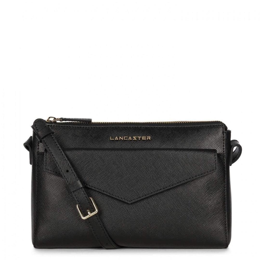 Sac Trotteur Lancaster Saffiano Signature 527-18 - Sac Trotteur Lancaster Saffiano Signature 527-18 - Noir Melisac -Reims