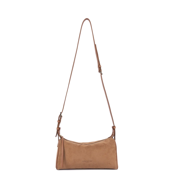 Sac rectangle Suede en velours camel Lancaster 530-55