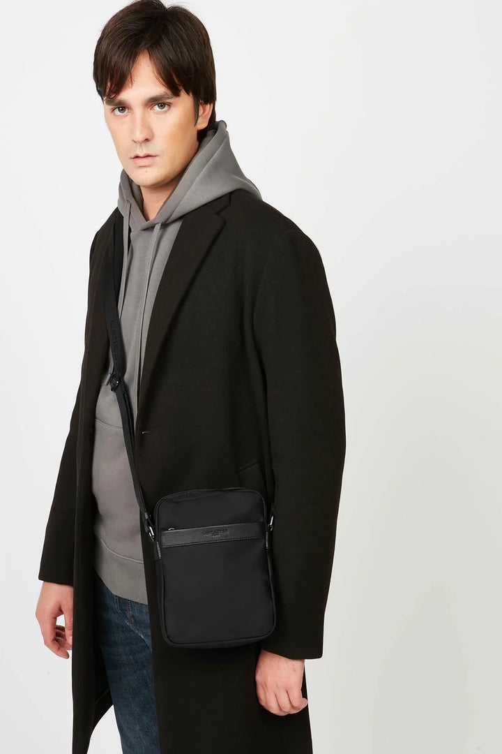 Sacoche noir Lancaster 304-07 pour hommes