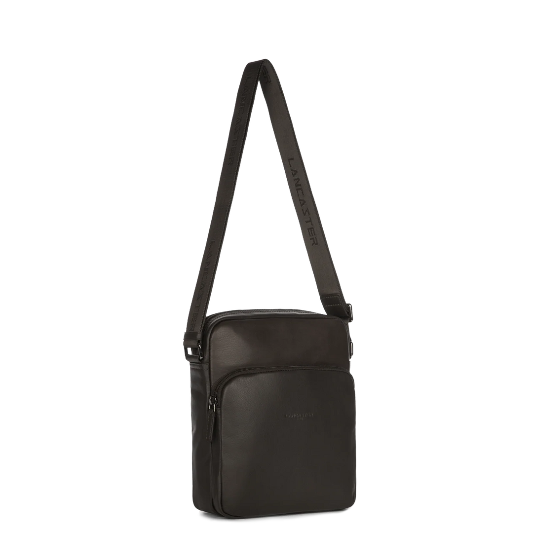 Sacoche en cuir marron Lancaster 320-12 pour hommes
