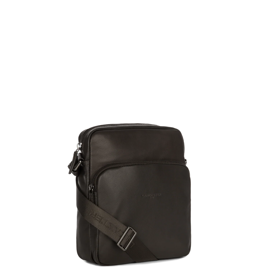 Sacoche en cuir marron Lancaster 320-12 pour hommes