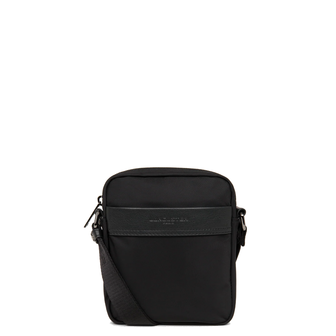 Sacoche noir en cuir Lancaster 304-01 pour hommes 