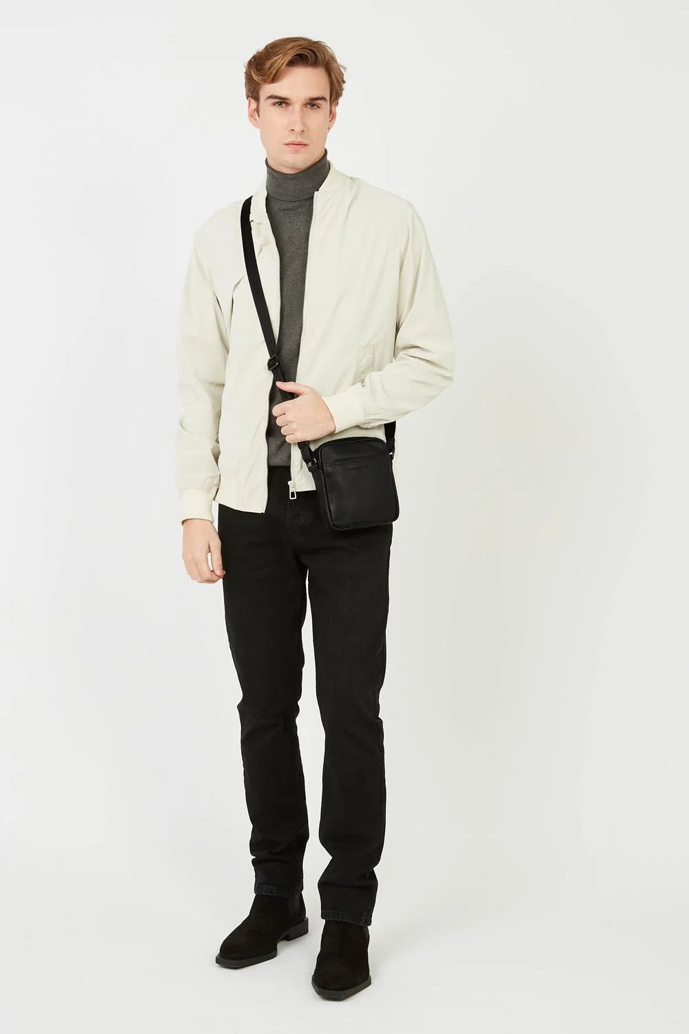 Sacoche en cuir Lancaster 320-24 pour hommes