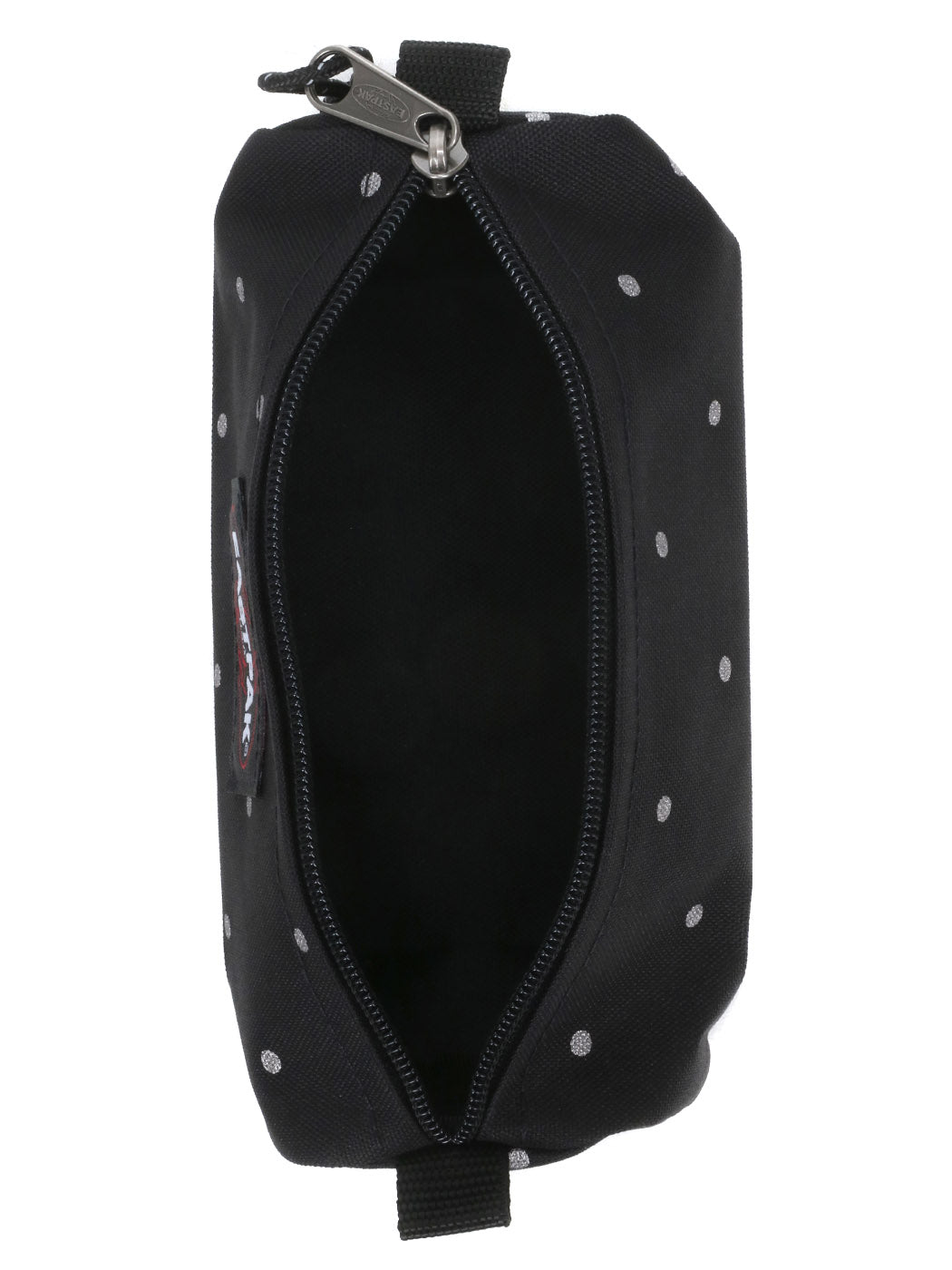 Trousse scolaire noire à pois argenté Dots Silver Black Eatspak