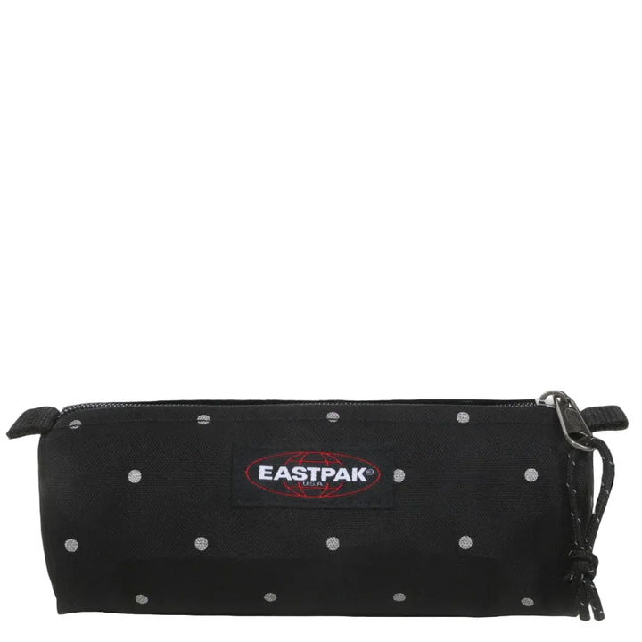 Trousse scolaire noire à pois argenté Dots Silver Black Eatspak