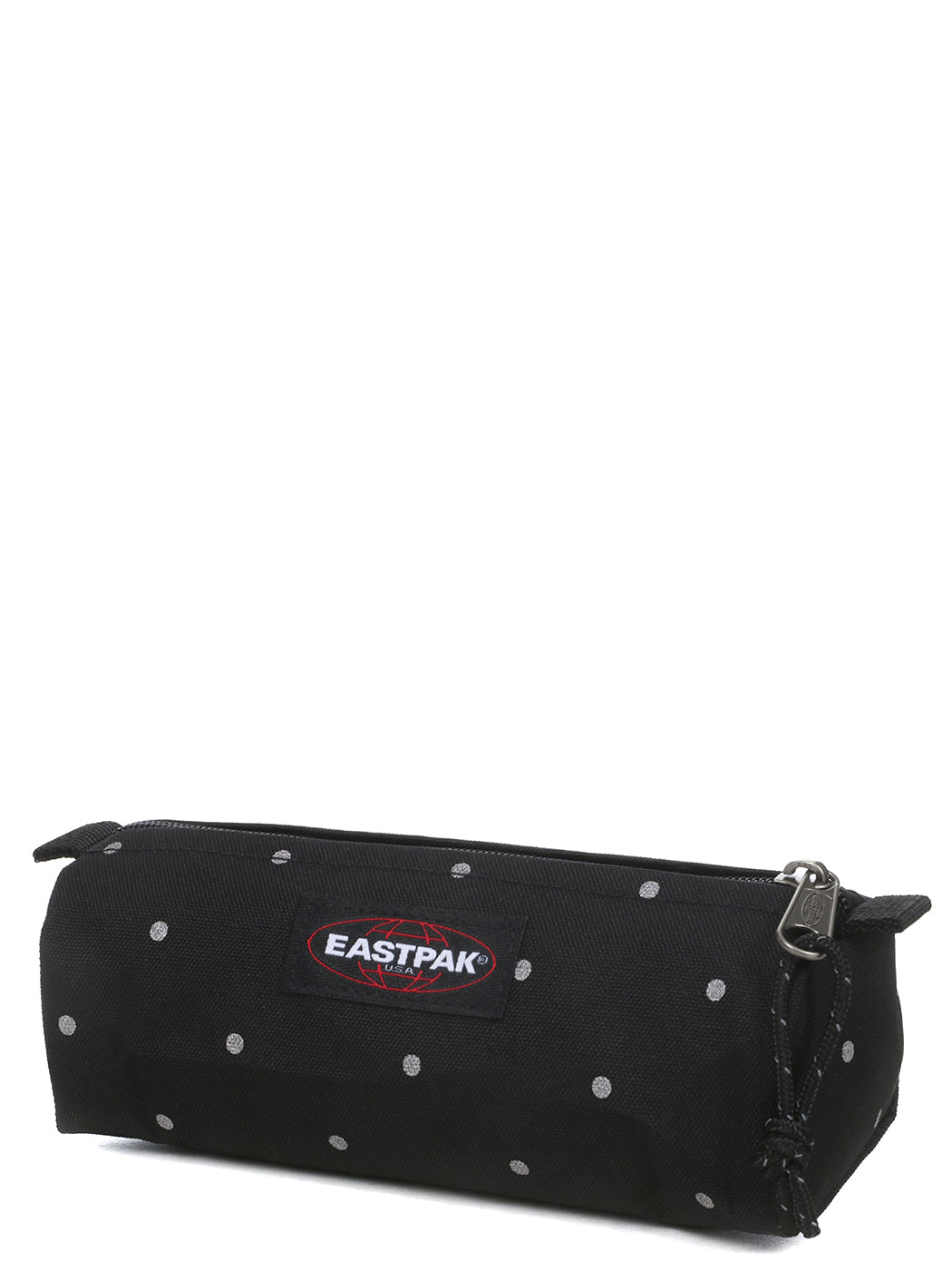 Trousse scolaire noire à pois argenté Dots Silver Black Eatspak