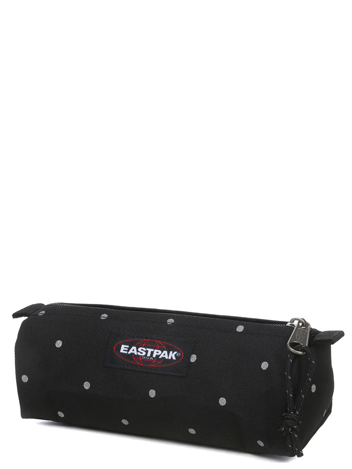 Trousse scolaire noire à pois argenté Dots Silver Black Eatspak