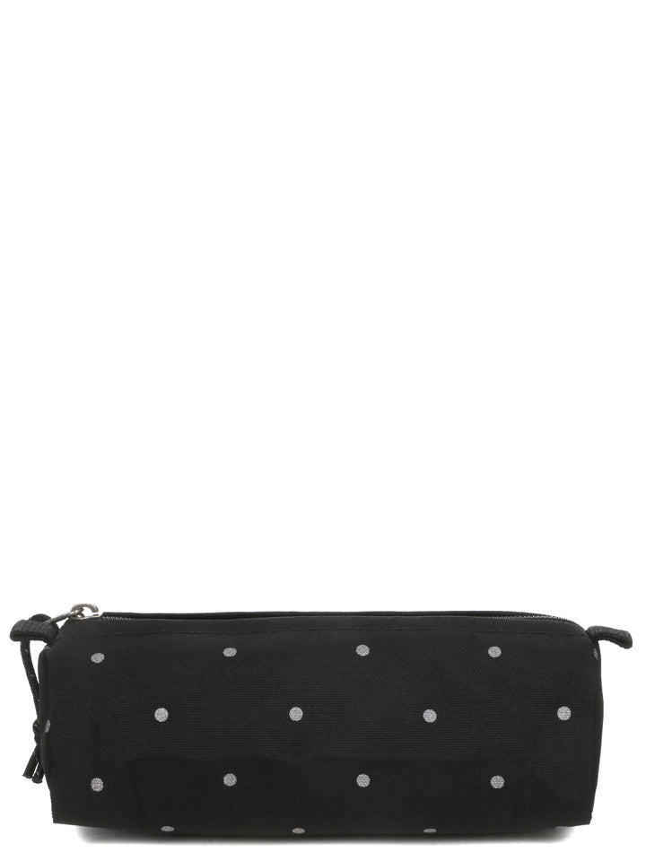 Trousse scolaire noire à pois argenté Dots Silver Black Eatspak